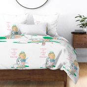 42"x72" 1 Blanket and 2 - 18" Pillows Believe in Fairies and Unicorns