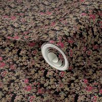 French Rose Tapestry Black (Down 15%)