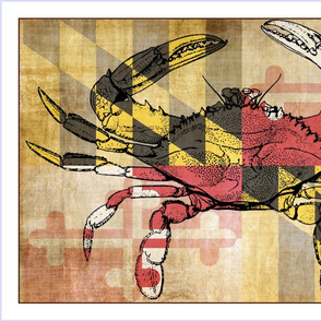 Maryland Crab Tea Towel