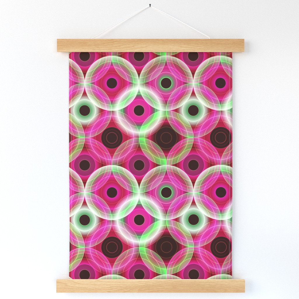 Circles | pink and green