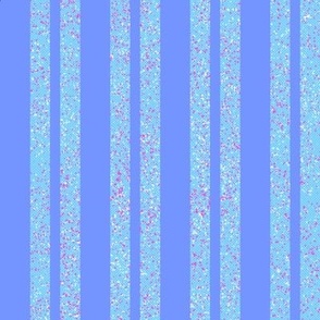 CSMC3  - Periwinkle and Speckled Pastel Blue Stripes