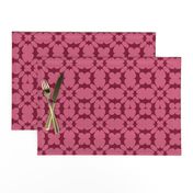 JP7 - Minimalist Floral Dreams in Rustic Pink Pastel and Rose Red  - 4 inch repeat