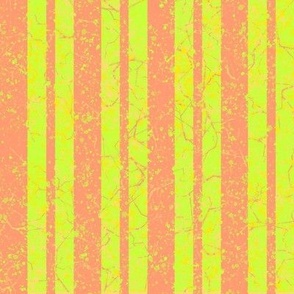 Vivid Rhythmic Stripes in Lime, Yellow and Orange -  CSMC7 