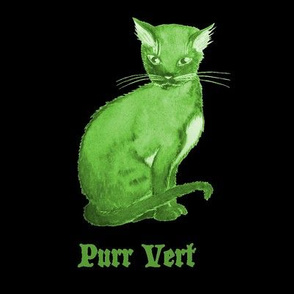 Purr Vert on Black