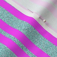 CSMC10 - Speckled Violet-Pink and  Aqua Stripes
