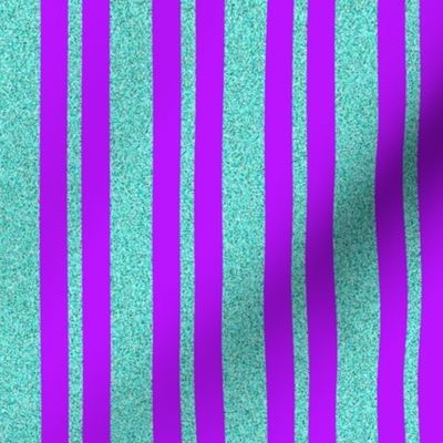 CSMC12 - Speckled Vivid Violet  and  Aqua Stripes