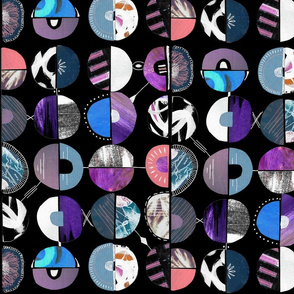 Disco circles pop art