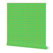 CSMC14 - Speckled Gold and Pastel Green Tartan Plaid