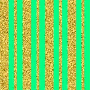 CSMC14 - Speckled Gold and Pastel Green Stripes