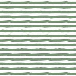 8" Charlie The Bear Mix and Match Stripes - Green & White