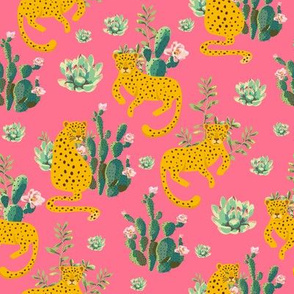 8" Jungle Cactus Leopard - Summer Pink