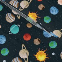 Solar system planets design for todler boy