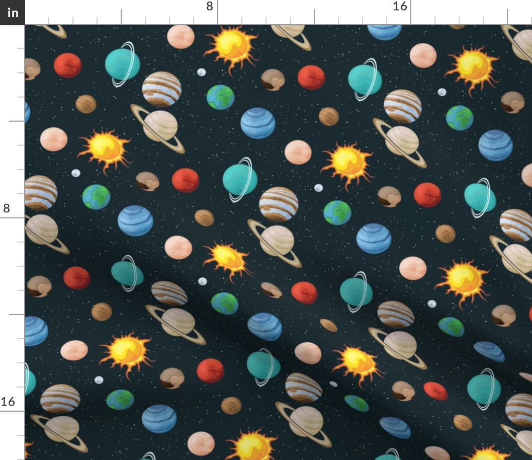 Solar system planets design for todler boy