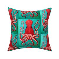 Red Octopus - Medium Scale