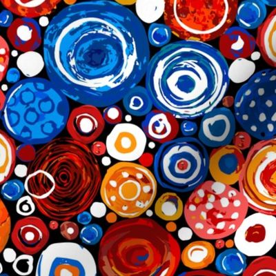 Lost Marbles-Blue & Red
