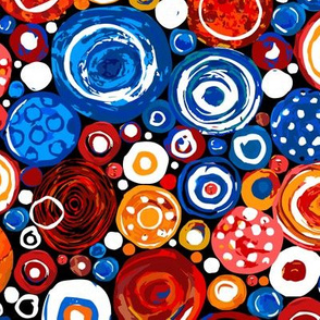 Lost Marbles-Blue & Red