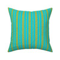 CSMC16 - Speckled Golden Olive and Turquoise  Stripe 