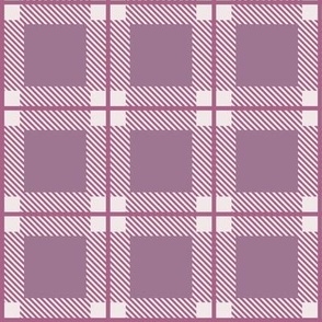 Tartan, Square, Pink Honeysuckle