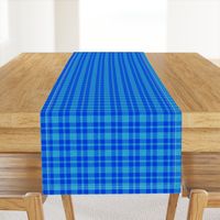 CSMC44 - Speckled Cobalt and Sky Blue Tartan Plaid