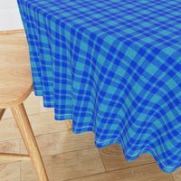 CSMC44 - Speckled Cobalt and Sky Blue Tartan Plaid