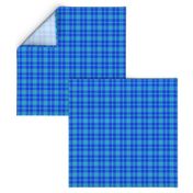 CSMC44 - Speckled Cobalt and Sky Blue Tartan Plaid