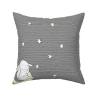 Goodnight Mr Rabbit - Pillow Panel