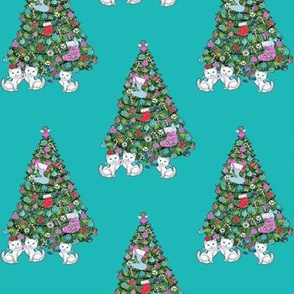 Christmas tree cats and dogs