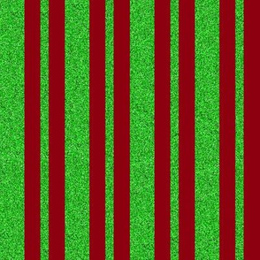 CSMC20  -  Speckled Red and  Lime Green Stripes