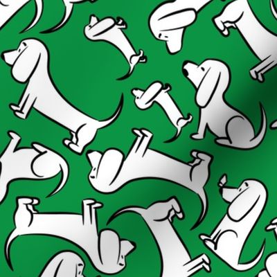 Doodle Bassets - Green