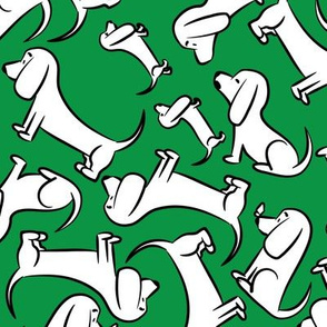 Doodle Bassets - Green