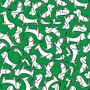 Doodle Bassets - Green (Small)