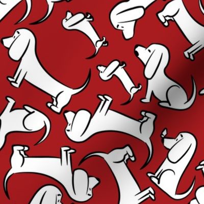 Doodle Bassets - Red