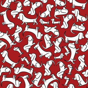 Doodle Bassets - Red (Small)