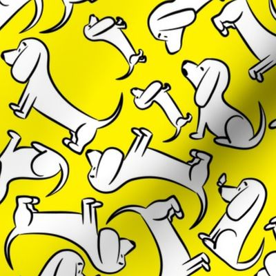 Doodle Bassets - Yellow