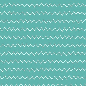 Zig Zag (lagoon) Coordinate for Sloth patchwork fabric, Design GL