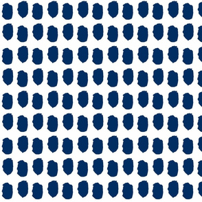 Navy dots midnight blue navy blue dots-ch