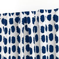 Sahara midnight blue navy blue dots-ch