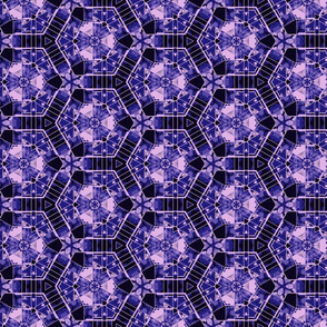 Purple Hexagonal Tech Geometry