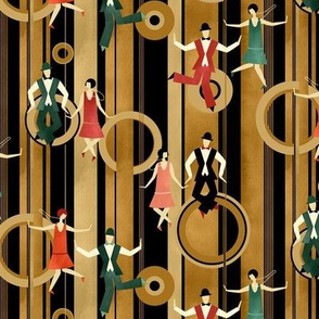 Art Deco Charleston Dancers / Small Scale