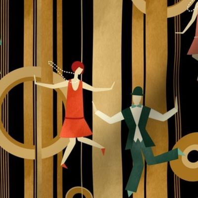 Art Deco Charleston Dancers