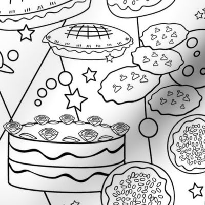 Baked Goodies Coloring Book