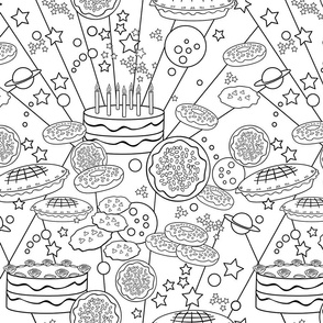 Baked Goodies Coloring Book