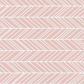 herringbone feathers dusty pink horizontal