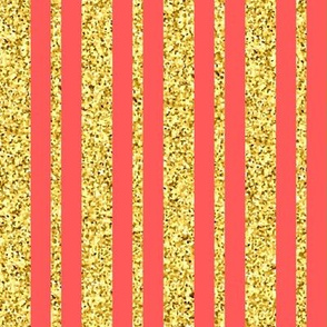CSMC47 - Speckled Gold and Coral Stripes