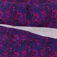 CSMC22 -Zigzags and Bubbles - A Marbled Texture  in Purple, Teal and Magenta