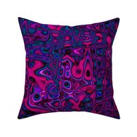 CSMC22 -Zigzags and Bubbles - A Marbled Texture  in Purple, Teal and Magenta