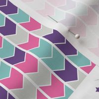 Be A Unicorn//Pink//Purple//Turquoise - Wholecloth Cheater Quilt