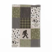 Big Foot//The Mountains are calling - Wholecloth Cheater Quilt