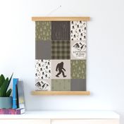 Big Foot//The Mountains are calling - Wholecloth Cheater Quilt