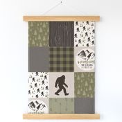 Big Foot//The Mountains are calling - Wholecloth Cheater Quilt